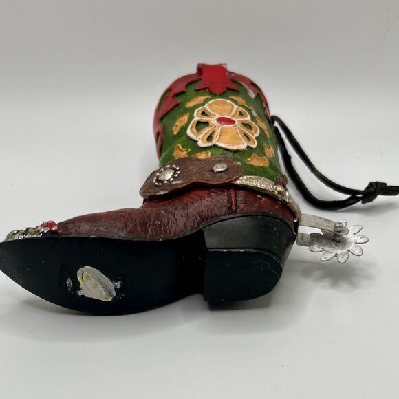 Colorful cowboy Christmas ornament - Picture 6 of 6